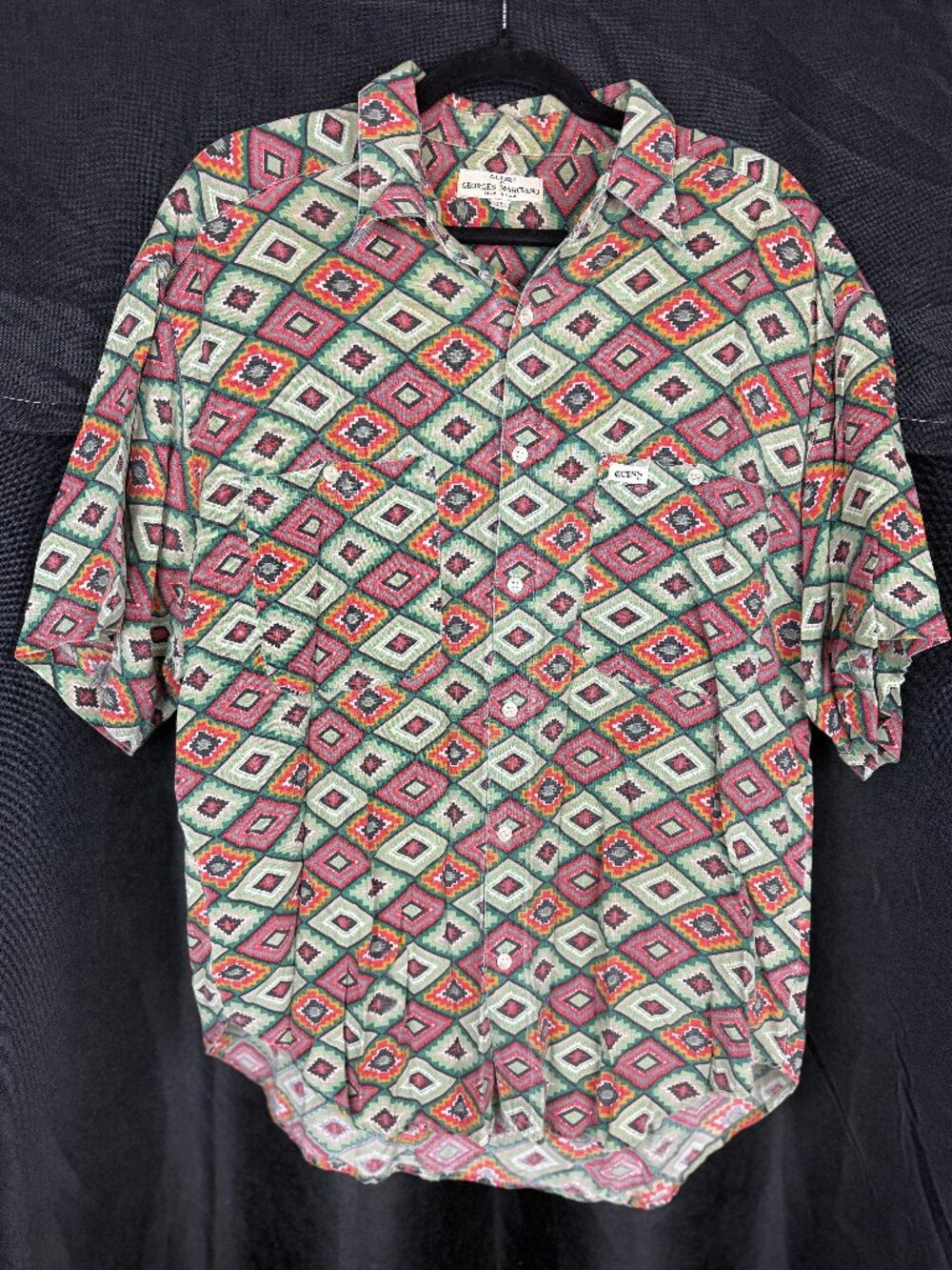 Vintage Georges Marciano for Guess Button down Shirt (see photo for flaw)